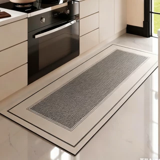 พรมห้องครัว มินิมอล 2pcs (40*60cm+40*120cm) พรมเช็ดเท้าห้องน้ำ สำหรับห้องครัว ทำจากวัสดุโคลนไดอะตอม กันลื่น ซึมซับน้ำดี
