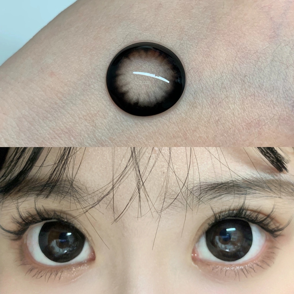 Midroo ทารก เลนส์บิ๊กอายน่ารัก คอนเทนต์เลนส์สีดํา Big eyes เลนส์ค่าสายตาสั้น Size-14.5mm