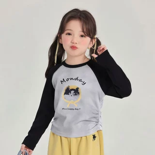 Beryl kids🌸เสื้อยืดเด็กหญิง🎀เสื้อเด็กแขนยาว คอกลม พิมพ์ลายน่ารัก ลำลองใส่สบาย ใส่ได้หลายโอกาส ผ้านุ่ม งานดี