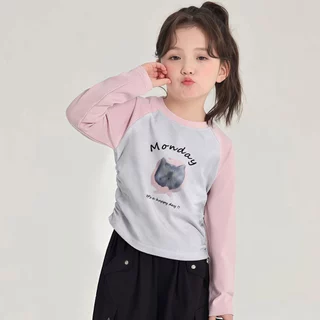 Beryl kids🌸เสื้อยืดเด็กหญิง🎀เสื้อเด็กแขนยาว คอกลม พิมพ์ลายน่ารัก ลำลองใส่สบาย ใส่ได้หลายโอกาส ผ้านุ่ม งานดี