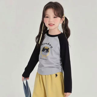 Beryl kids🌸เสื้อยืดเด็กหญิง🎀เสื้อเด็กแขนยาว คอกลม พิมพ์ลายน่ารัก ลำลองใส่สบาย ใส่ได้หลายโอกาส ผ้านุ่ม งานดี