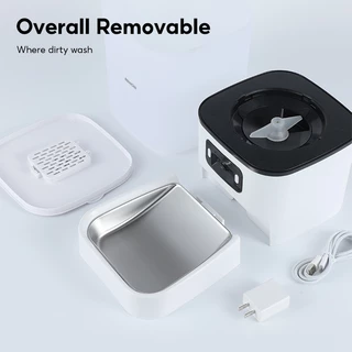 MeeGoo WiFi เครื่องให้อาหารอัตโนมัติ 6L ตั้งเวลาให้อาหาร pet Feeder พร้อมกล้องวิดีโอ เหมาะสำหรับสุนัขและแมว เชื่อมTUYA