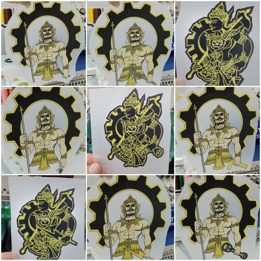 แผ่นรีด DFT แผ่นสกรีน DFT  แบบ (ลายปักพระวิษณุกรรม)