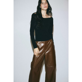 H&M(เอชแอนด์เอ็ม) เสื้อเปิดไหล่ Women Off-the-shoulder top 1…