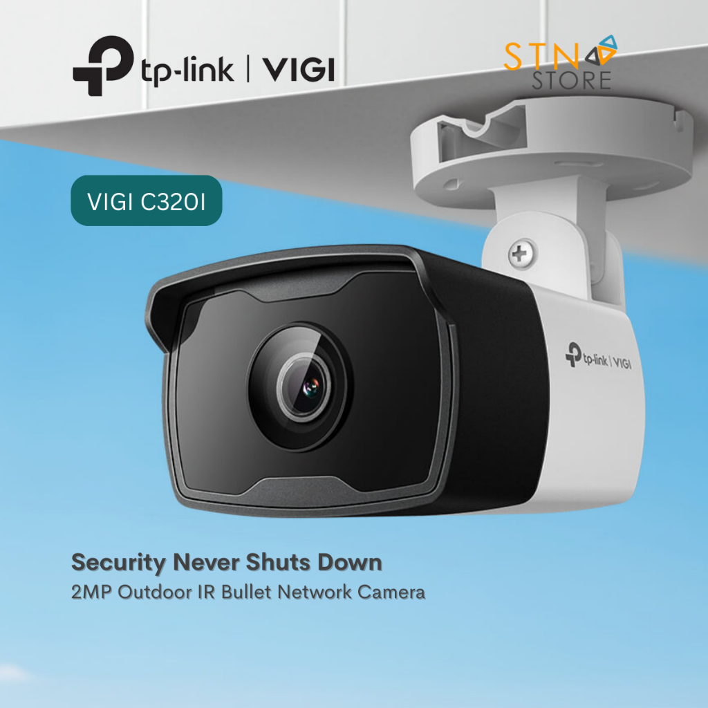 VIGI C320I กล้องวงจรปิด Network Camera 2MP 2.8mm ภายนอก PoE IR Bullet