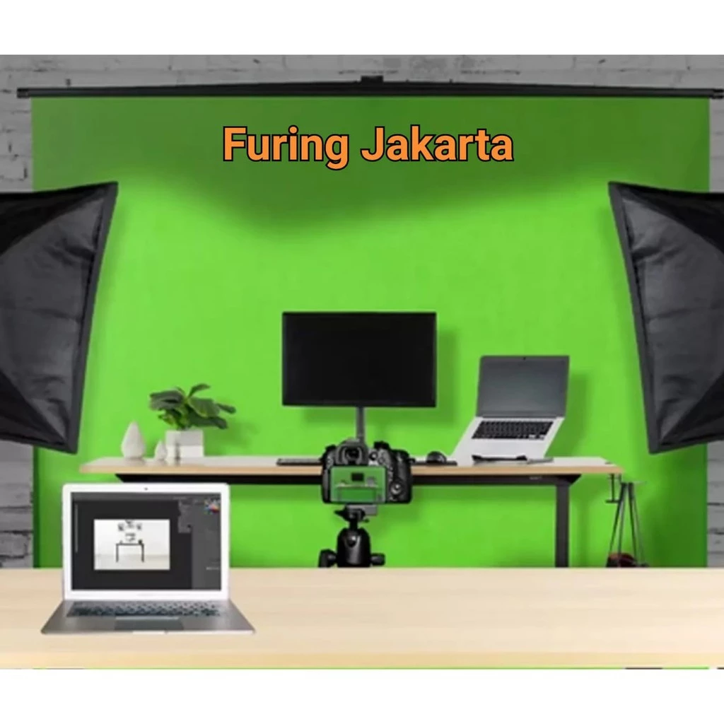 ฉากเขียว Green Screen ขนาด 150x200 ซม สำหรับถ่ายรูปและไลฟ์สด thumbnail 7