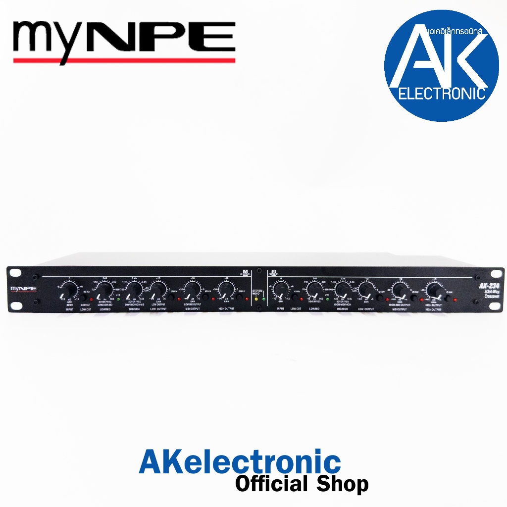 myNPE AX-234 ครอสโอเวอร์ แยกเสียง 3ทาง สเตอริโอ 4ทาง โมโน เครื่องเสียง Crossover 3-4Way Stereo Mono (มายเอ็นพีอี) MY NPE