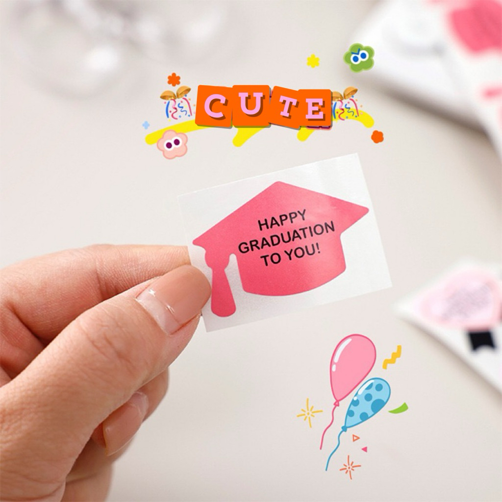 💥จัดส่งไว💥(ST-08)สติกเกอร์แสดงความยินดี congratulations - รูปที่ 4