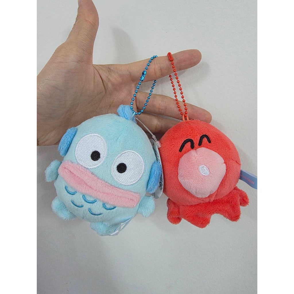 พร้อมส่ง! พวงกุญแจไข่ปลา Sanrio Hangyodon และ Sanyuri V3