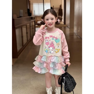 BB164 ชุดเดรสพาสเทล My Melody น้องหนูน่ารัก สดใสสุดๆ งานฟรุ้งฟริ้ง ผ้านุ่ม ใส่สบาย งานดีคุ้มค่า น้องใส่น่ารักมาก