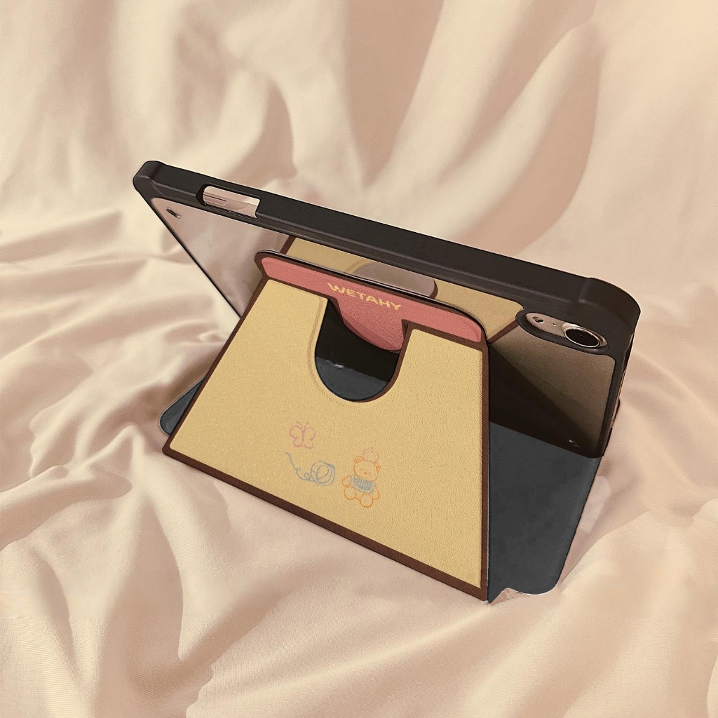 จัดส่งทันที เคสไอแพด การหมุน360องศา Cute kitten Gen12 Pro13 Air7 13 Gen9 Air6 11 เคส iPad Gen9/8 ราคา ถูกที่สุด ดีลบีเคเค แกลเลอรีภาพที่ 6