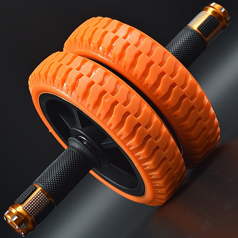 【ลดราคา】Abdominal roller exercise Roller Rubber roller 6 inches, total weight 3.3KG