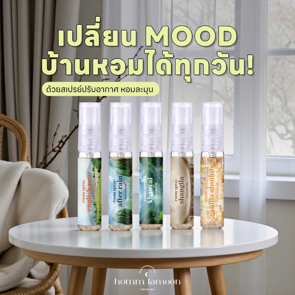 Tester : รับประกันความหอม - สเปรย์ปรับอากาศ สเปรย์ฉีดห้องหอม สเปรย์ดับกลิ่น Room Spray  5 Ml