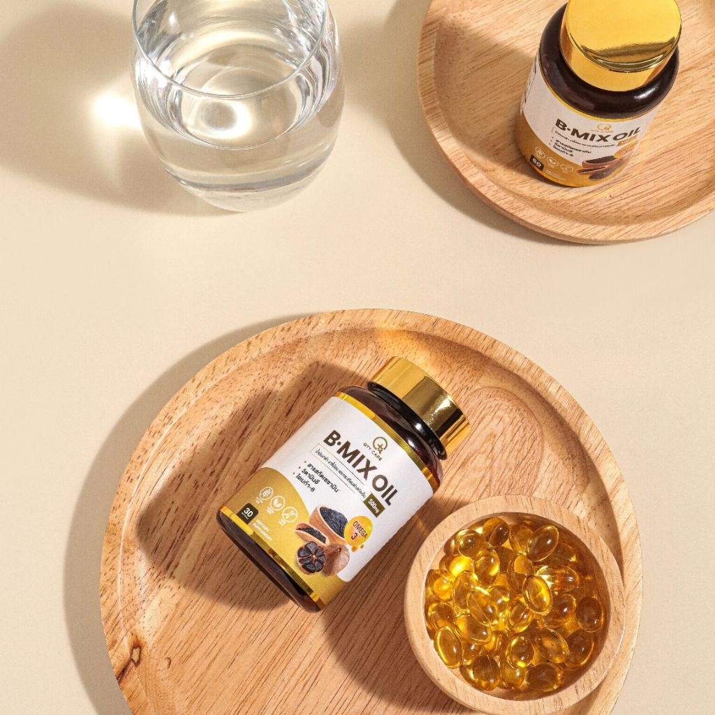 QTYCARE​ B-mix oil น้ำมันงาดำ​สกัดเย็น เซซามินเข้มข้น​ รูปที่ 3