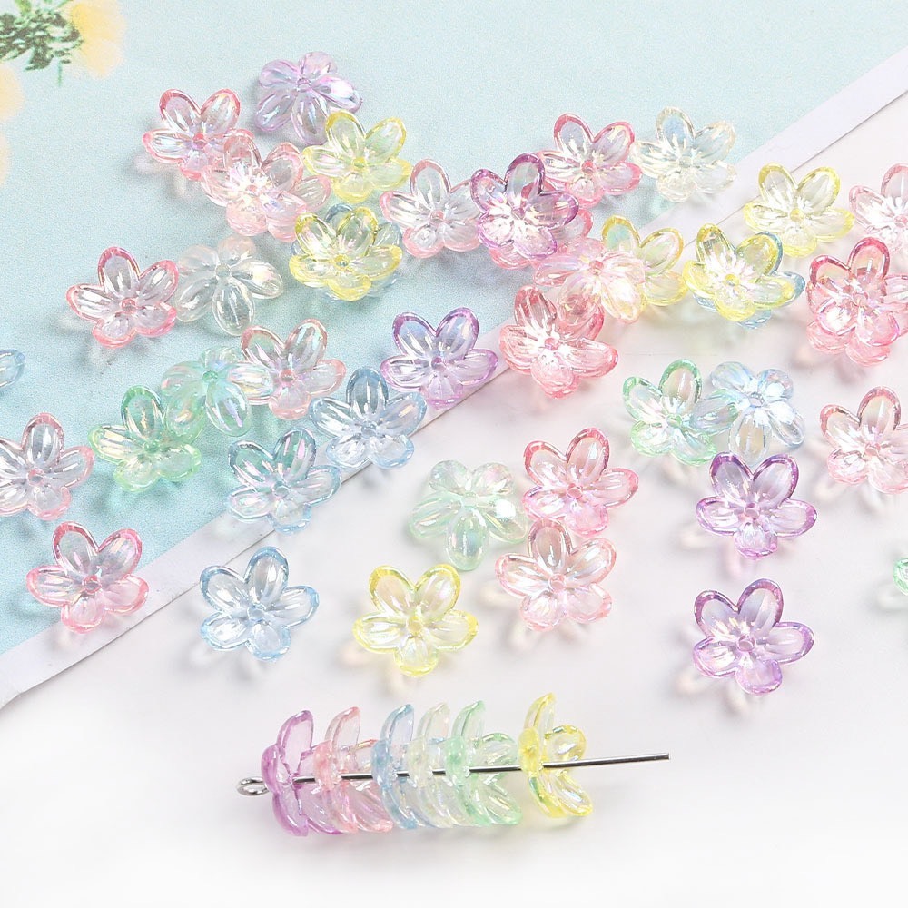 ลูกปัด ดอกดาว ใส มีหลากสีให้เลือก อุปรกณ์สริมงานฝืมือ DIY เหมาะสมสำหรับทำเครื่องตกแต่งขื้นชินงานต่างๆ