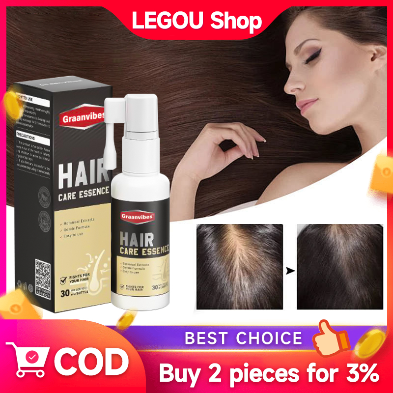 สเปรย์ปลูกผมดูแลหนังศีรษะ สเปรย์ผมจากธรรมชาติ 100%​ ส่งเสริมการเจริญเติบโตของผมดำ เซรั่มสำหรับผมดำ