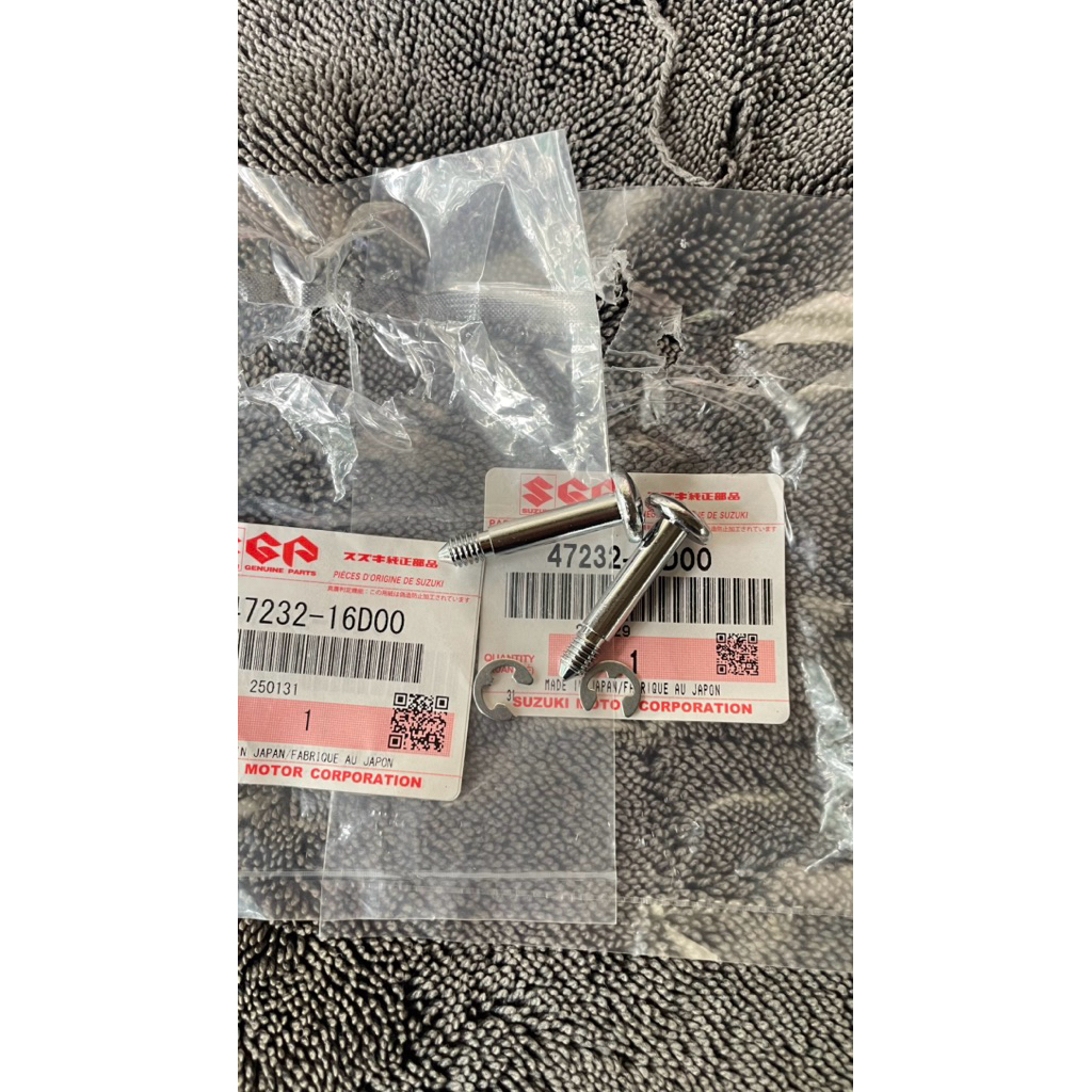 น็อตยึดฝากระเป๋า Rc พร้อมกิ๊ฟล็อค แท้ (ราคาต่อตัว)