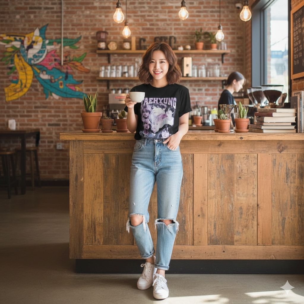 *มือ1*เสื้อวงนักร้องเกาหลี ป้าย gildan