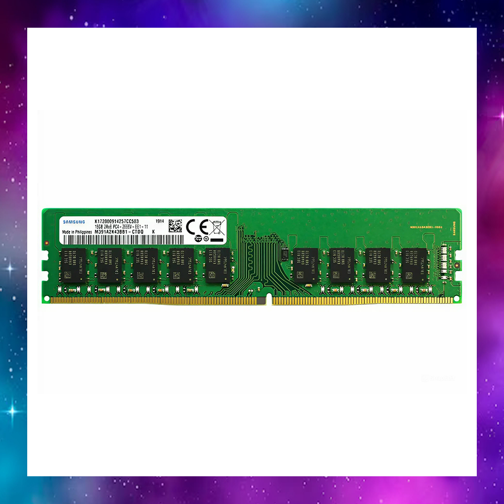 16GB (16GBx1) DDR4 2666MHz RAM (หน่วยความจำ) SAMSUNG 2Rx16 ใช้งานปกติ