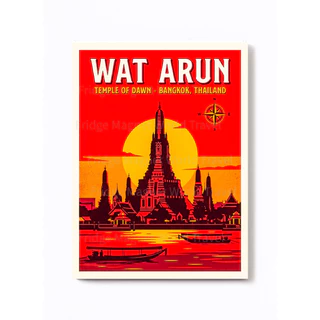 แม่เหล็กติดตู้เย็น ไทย Thailand Magnet ของฝากไทย ของที่ระลึกประเทศไทย Bangkok Phuket Chiang Mai Thailand Souvenir