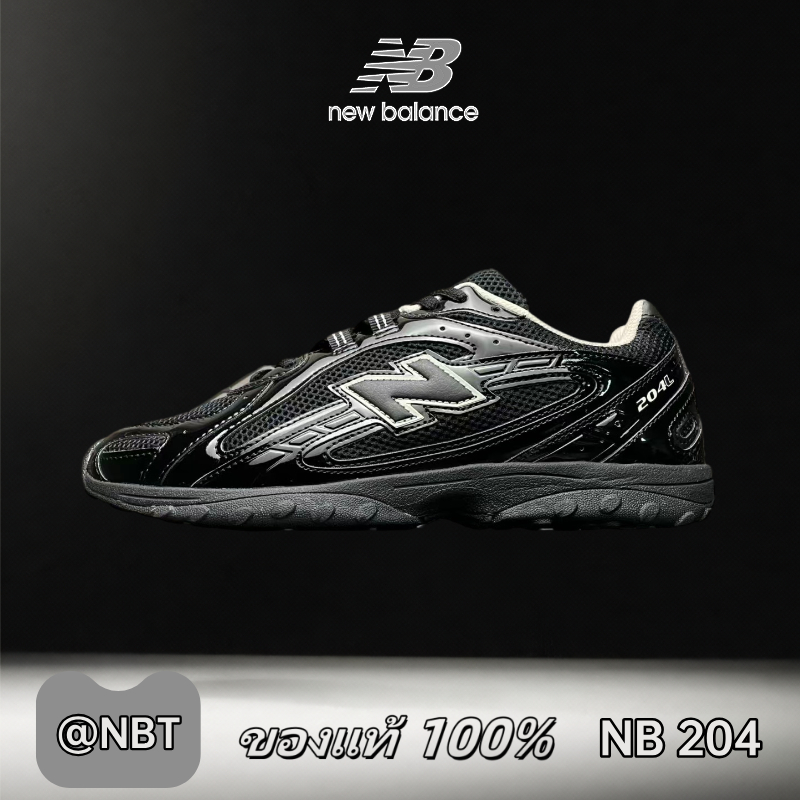 ✔ของแท้ 100%  New Balance 204L patent black Low Sneakers  U204LMRA