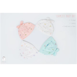 Iflin Baby - หมวกไร้ตะเข็บ - Seamless Baby Hat - หมวกทรง3Dเข้ากับทรงศีรษะ ผ้า 2 ชั้น เพิ่มความอบอุ่น