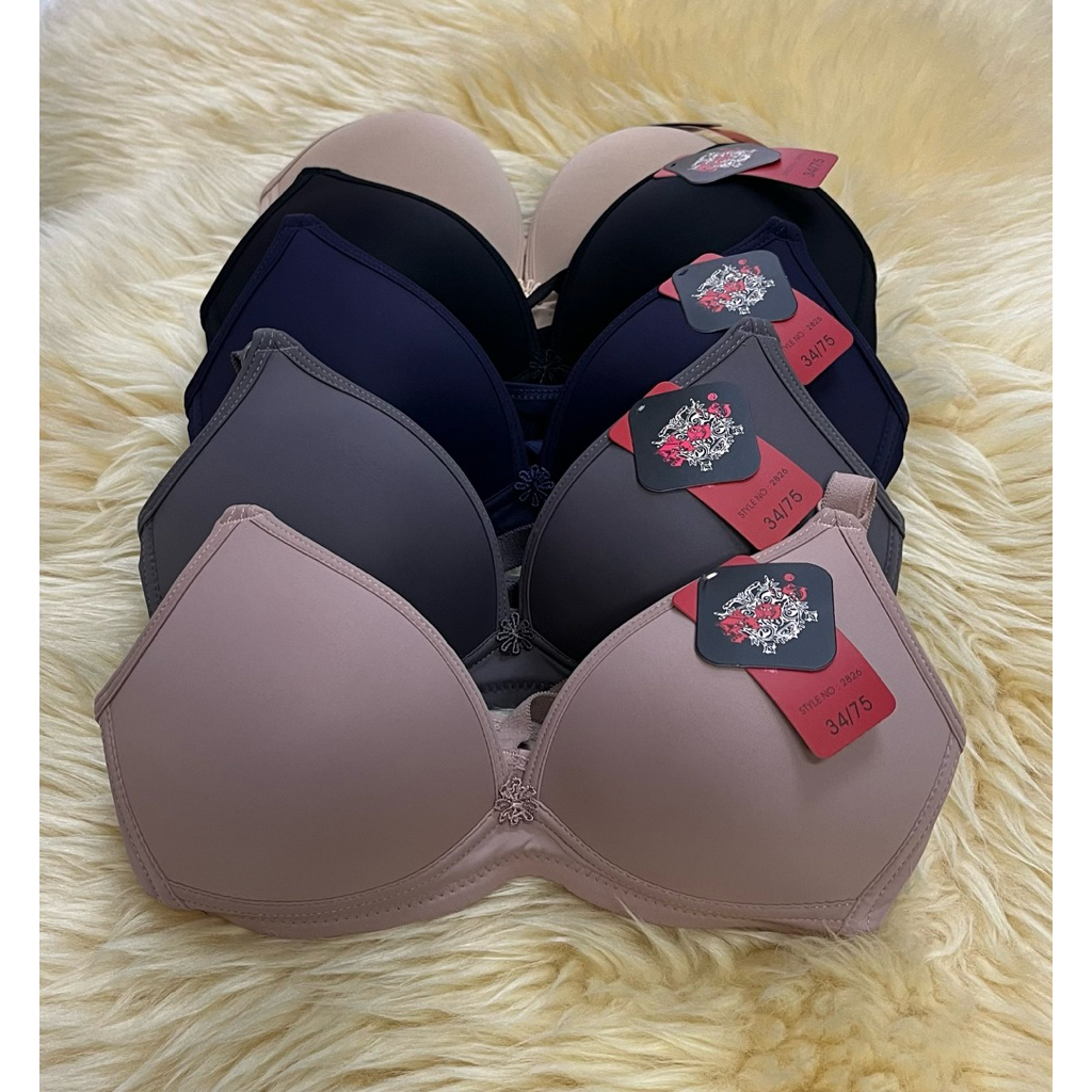 เสื้อในNobra ไม่มีโครงno.2826 คัพB36-40 ฟองน้ำบาง