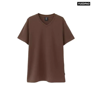 Yuedpao Ultrasoft Non-Iron [NEW] เสื้อยืดคอวี ผ้านุ่มใส่สบาย ไม่ย้วย ไม่หด ไม่ต้องรีด เสื้อยืดสีพื้น - Set Sky Blue