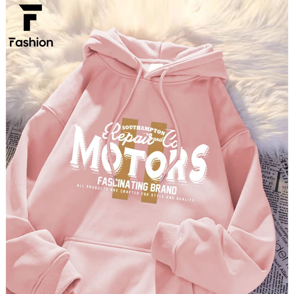 เสื้อเเขนยาวมีฮู้ด เสื้อเเขนยาวทรงหลวม ใส่สบายเเฟชั่น UNISEX - รูปที่ 5