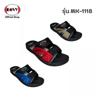 Govy โกวี่ รองเท้าแตะ รองเท้าลำลอง แบบสวม งานเย็บ สำหรับผู้ชาย รุ่น MK-1118 Size 39-44
