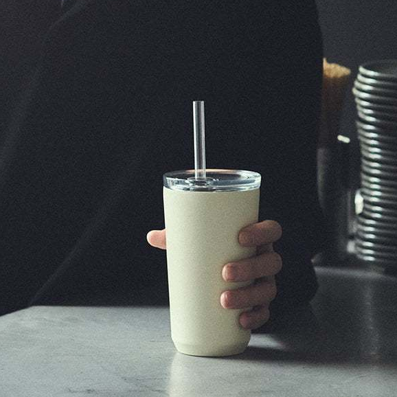 แก้วสแตนเลสเก็บเย็น/ร้อน KINTO TO GO TUMBLER 480ml รุ่นหลอด (Straw Type)   วางซ้อนได้