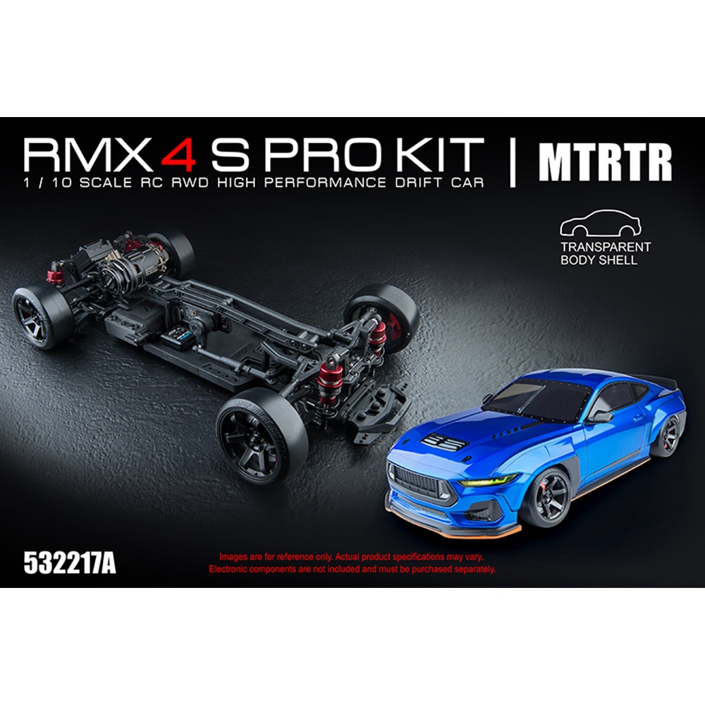 MST RMX 4 S PRO EP ชุดแต่งรถดริฟท์พร้อมตัวถัง MTRTR บอดี้ใสยังไม่ได้ประกอบและทําสี 532217A