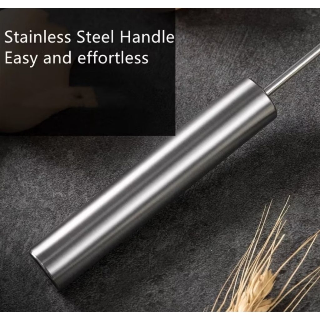 พร้อมส่งจากไทย ที่ตีไข่อัตโนมัติแบบกด / ที่ตีไข่สเตนเลส / เครื่องตีไข่กดหมุนอัตโนมัติ - รูปที่ 7