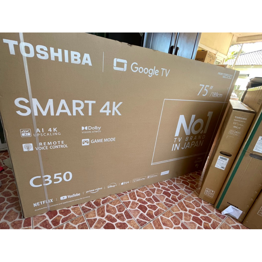 TV UHD LED 75 นิ้ว TOSHIBA (4K, LED, GOOGLE TV) 75C350NP_ของใหม่ประกัน3ปี