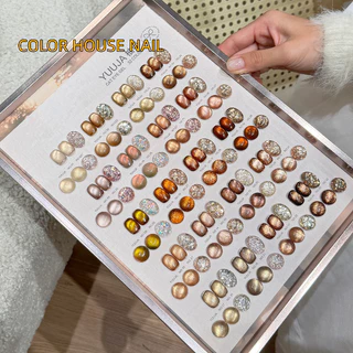 มี 3 รุ่น YUUJA 32 สี ชมพูสีเจลแคทอายเนื้อซาติน สีเจลกลิซเตอร์ แถมชาร์ทสี（ปลอดสาร TPO /HEMA /TMPTA )