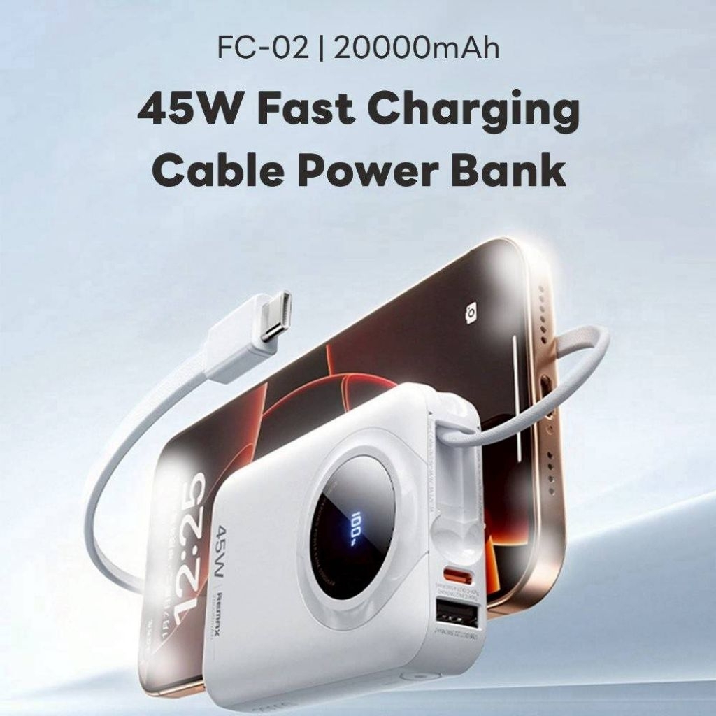 Power Bankมี(CCC) Remax 20000mAh 45W(FC-02)