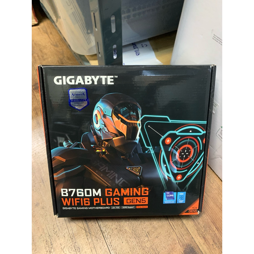 กล่องเปล่า+ตัวรับไวไฟ Main board B760m gaming wifi6 plus