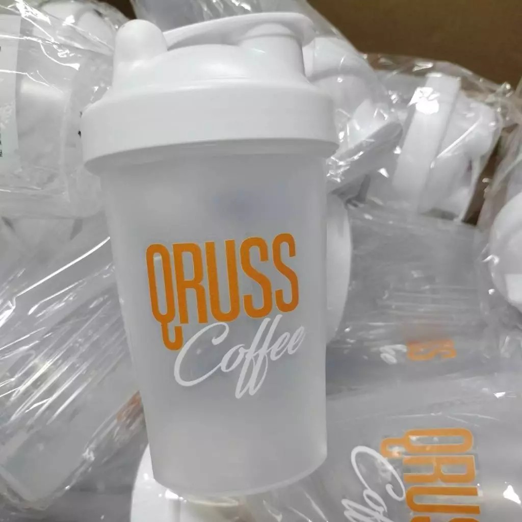 [1 ชิ้น] แก้วเชค คิวรัสส์ Q Russ Shaker แก้วเชคโปรตีน แถมฟรี สปริงเชค แก้วเชคคอลลาเจน ชงกาแฟ สำหรับผสมเครื่องดื่ม