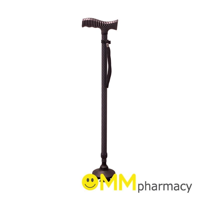 ALLWELL ไม้เท้าขาเดี่ยวพับได้ สีคาร์บอนไฟเบอร์ (รุ่น GOLITE4)