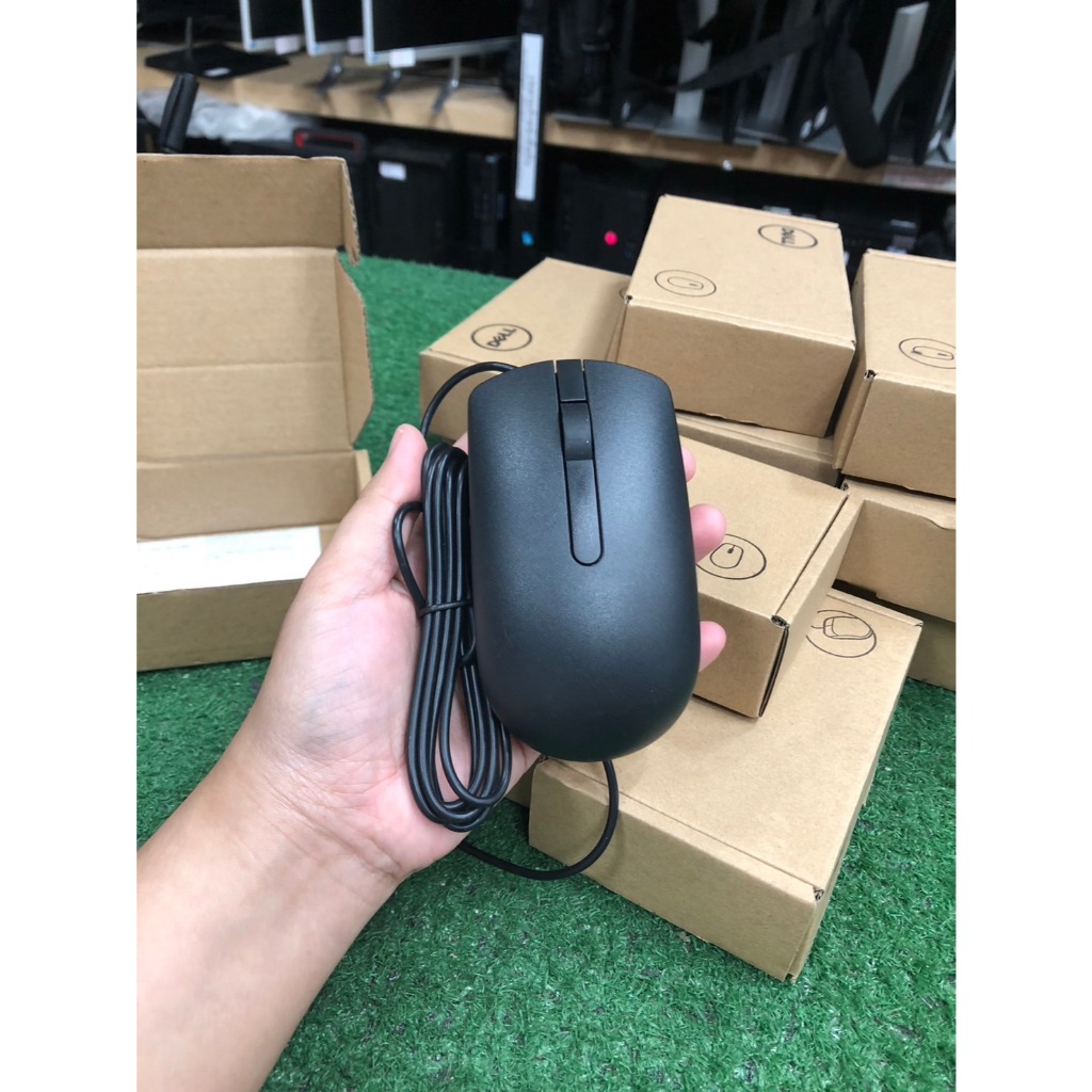 MOUSE DELL มาพร้อมกล่อง เม้าส์มีสาย ของแท้ จากDELL