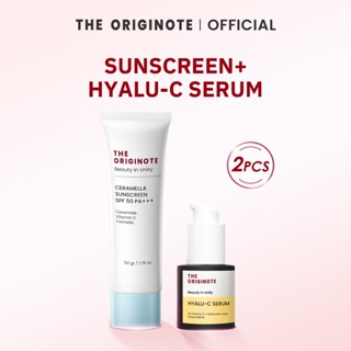 [เซ็ตคู่] The Originote Hyalu-C Serum + Ceramella Sunscreen …
