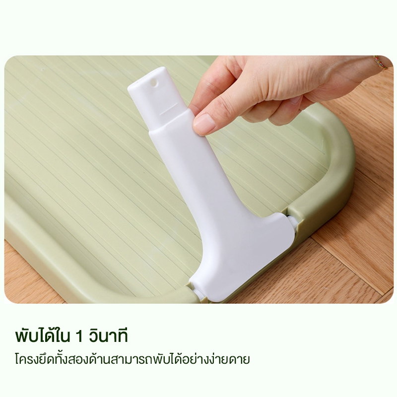 ที่แขวนถุงขยะ พลาสติก พับเก็บได้ ขาแขวนถุงขยะ พกพาง่าย ชั้นวางขยะพับได้กลางแจ้ง ความสูงของการประกอบฟรี - รูปที่ 6