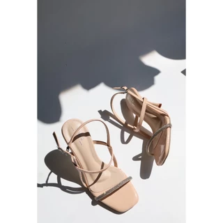 YOURSHOES B85 / รองเท้าส้นสูง 3.5 นิ้ว รองเท้าใส่ออกงาน รองเท้ารัดข้อ