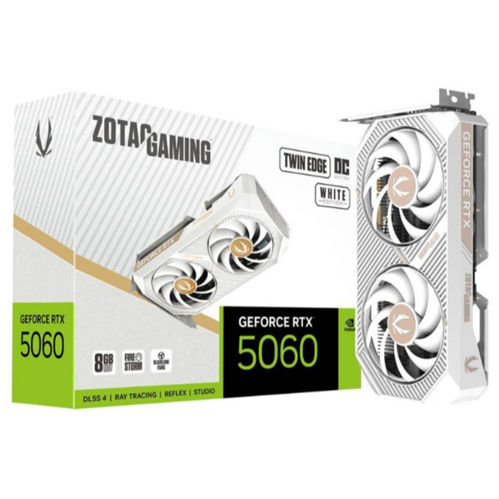 ZOTAC GAMING RTX5060 TWIN EDGE 8GB OC WHITE EDITION GDDR7