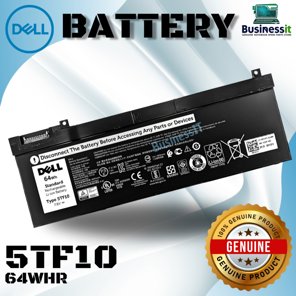 [ลดราคาพิเศษ] Battery Dell Precision 7540 7730 7740 64Wh 5TF10 GHXKY แท้ศูนย์ Dell Thailand