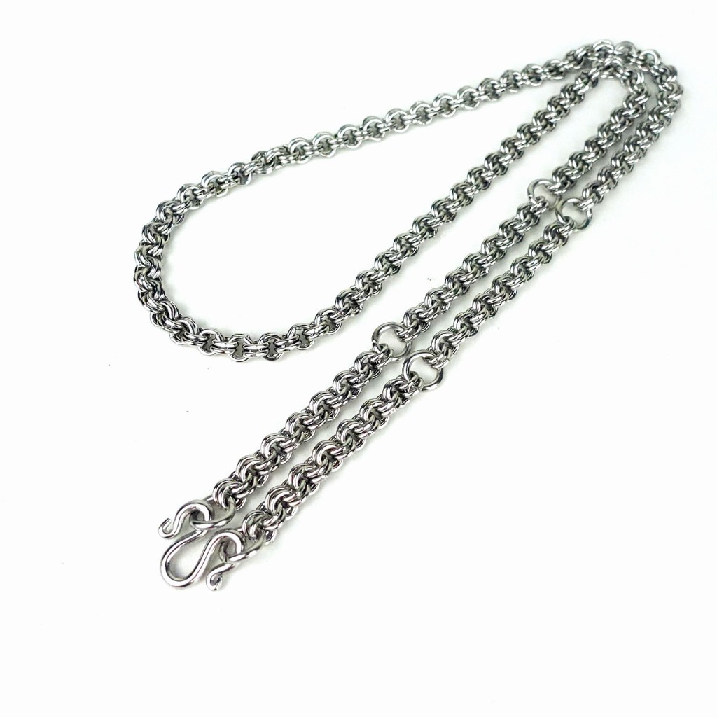 M03 ลายห่วงคู่ ขนาด 3-8 มม ห้อยพระ 1-9 องค์ สวย แข็งแรง สร้อยคอ ห้อยพระ สร้อยสแตนเลสแท้ สร้อยพระ - รูปที่ 2