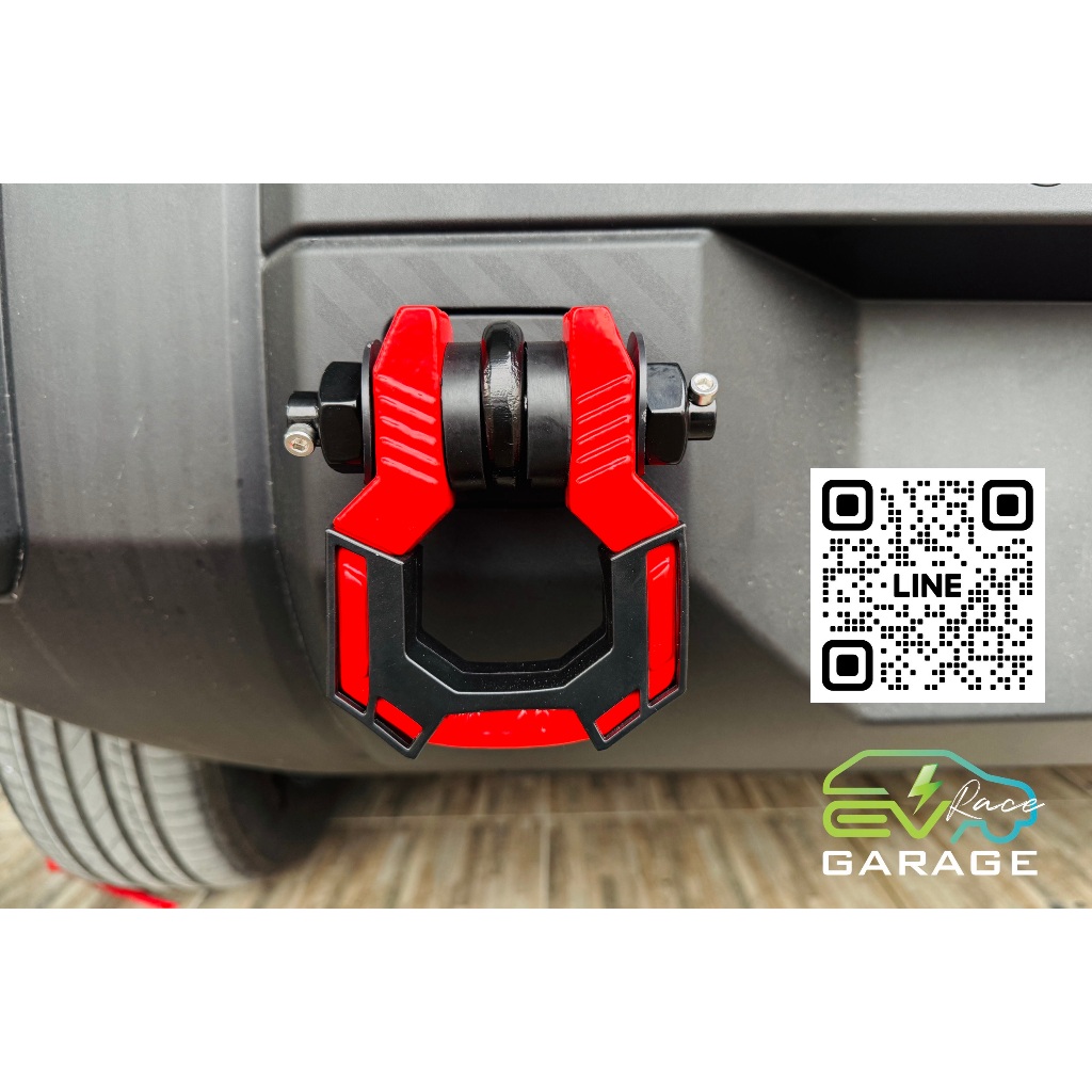 หูลาก 1ชุด พร้อมแกนลากและบู๊ทยางแบบหนา สำหรับรถยนต์ Off-Road