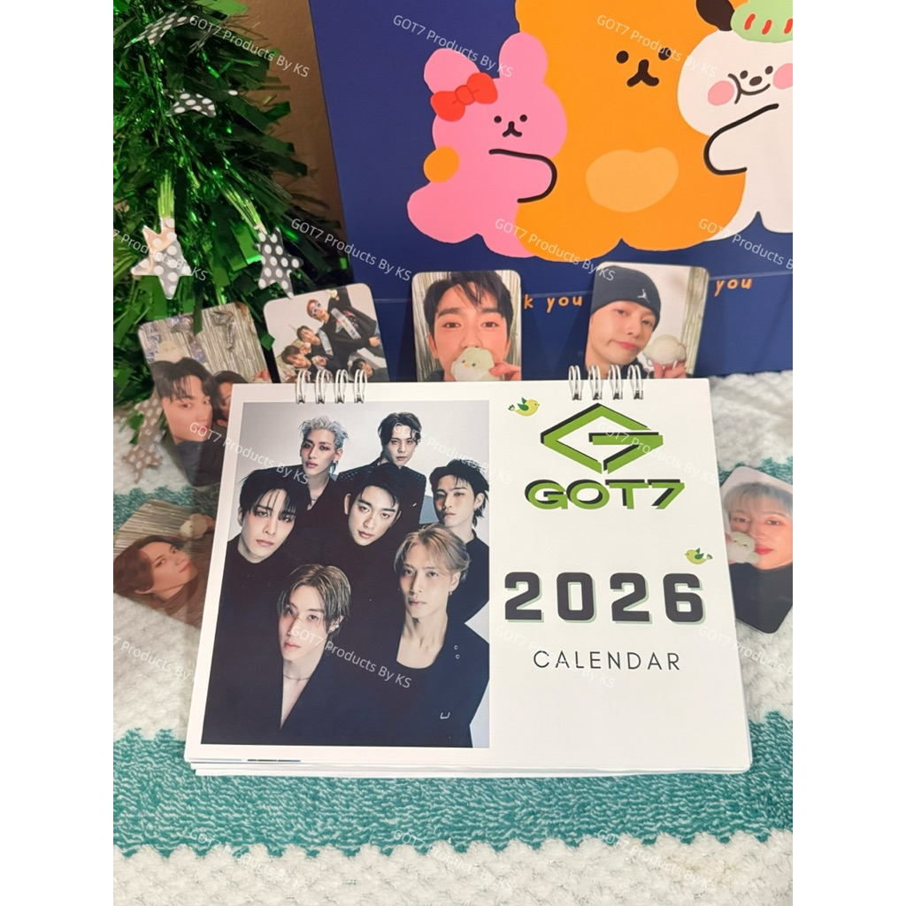 ปฎิทินGOT7 2026(CalendarGot7 2026) ปฎิทินGOT72026 ปฎิทินตั้งโต๊ะKPOP GOT7 ของขวัญปีใหม่