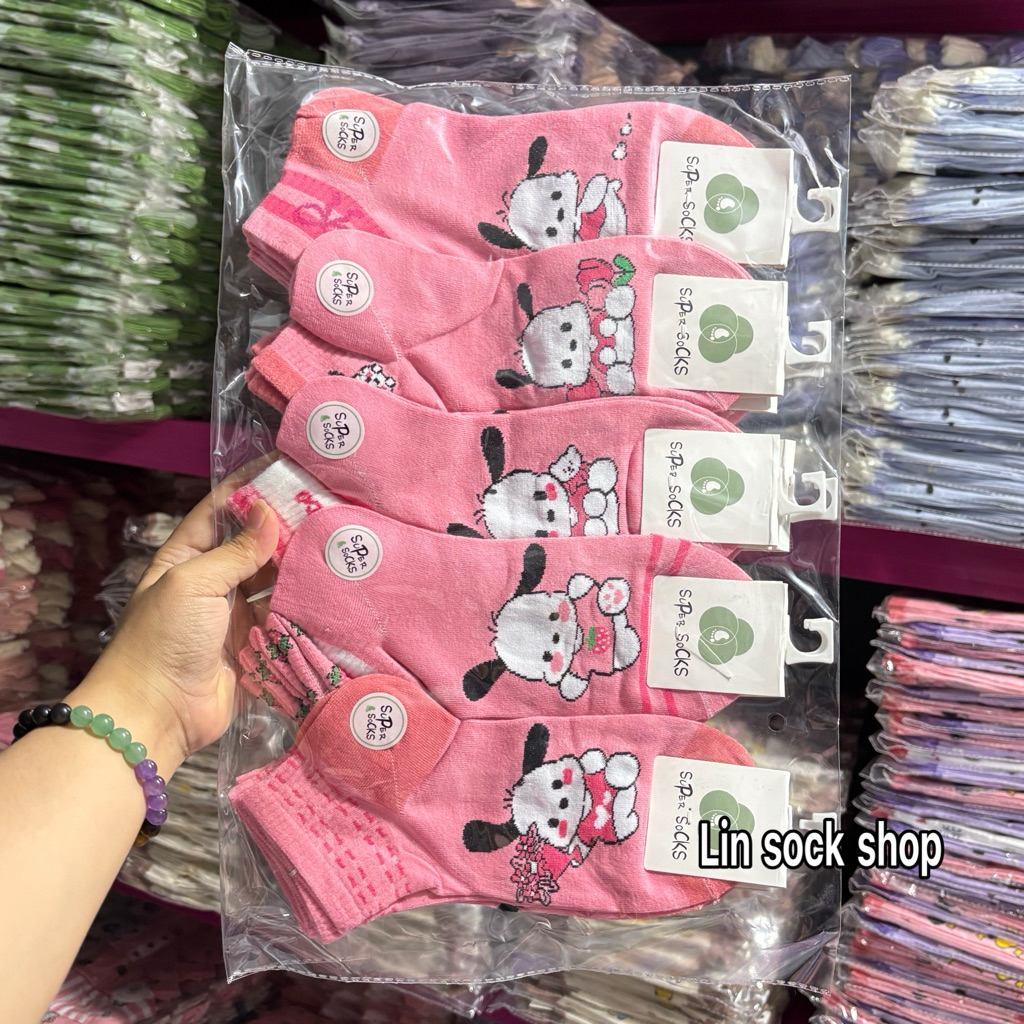 ถุงเท้าแฟชั่นลายน่ารัก ยกแพ็ค 10คู่ ขนาดฟรีไซส์ 37-41 ผ้าดี ผ้านิ่ม สินค้าพร้อมส่งจ้า - รูปที่ 6