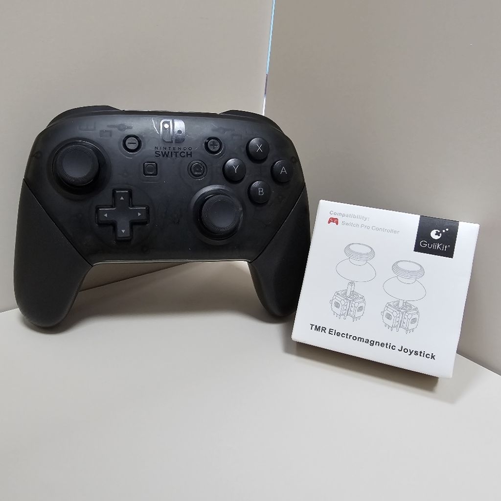 Nintendo Switch Pro Controller เปลี่ยน Gulikit TMR Electromagnetic พร้อมใช้งาน